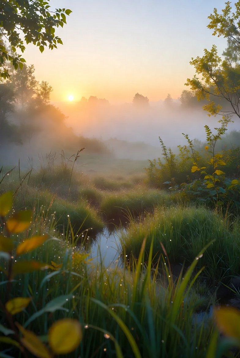 AnbuRjs's tweet image. A world wrapped in soft fog and gentle
sunlight.

Good Morning Fam 💗