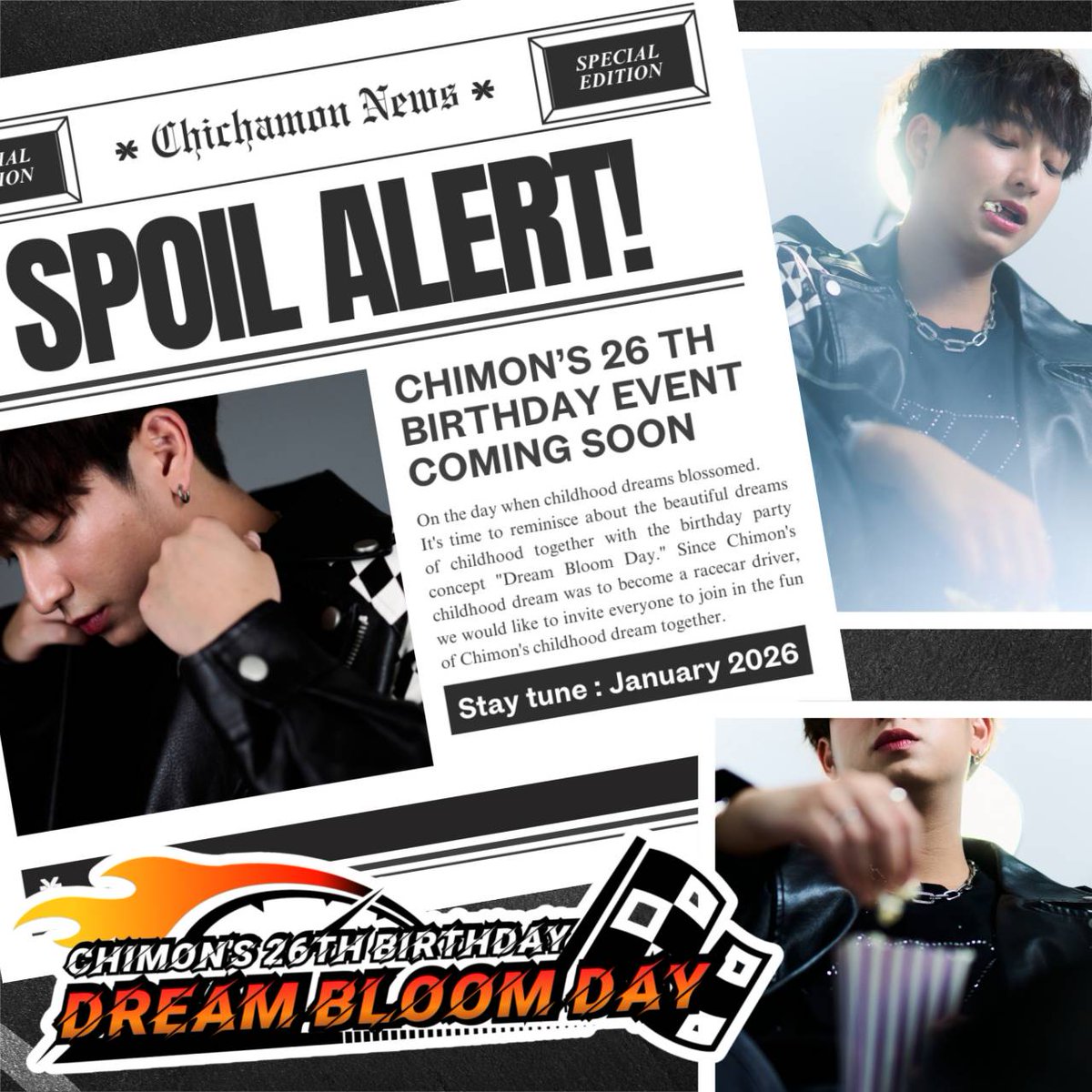 Chichamon News 

Coming Soon 🏎️🏁🔥

#ชิม่อนไงจะใครหล่ะ
#ChimonWachirawit 
#HappyChimonDay2026