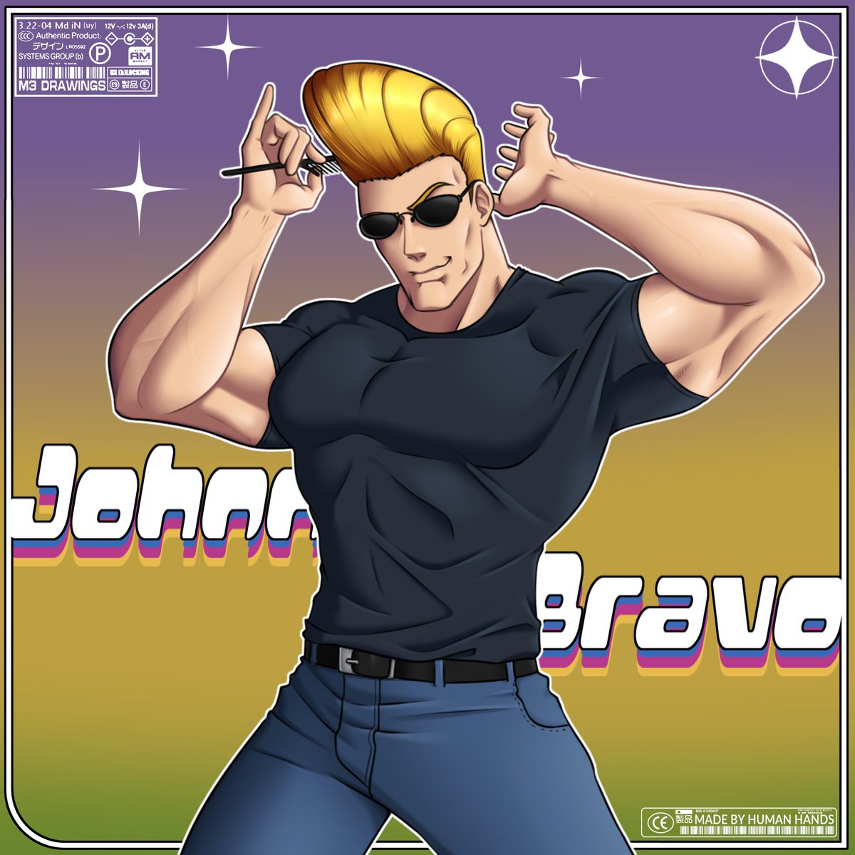 m3drawings's tweet photo. Johnny Bravo fan art https://t.co/3mTQ0wRxLt