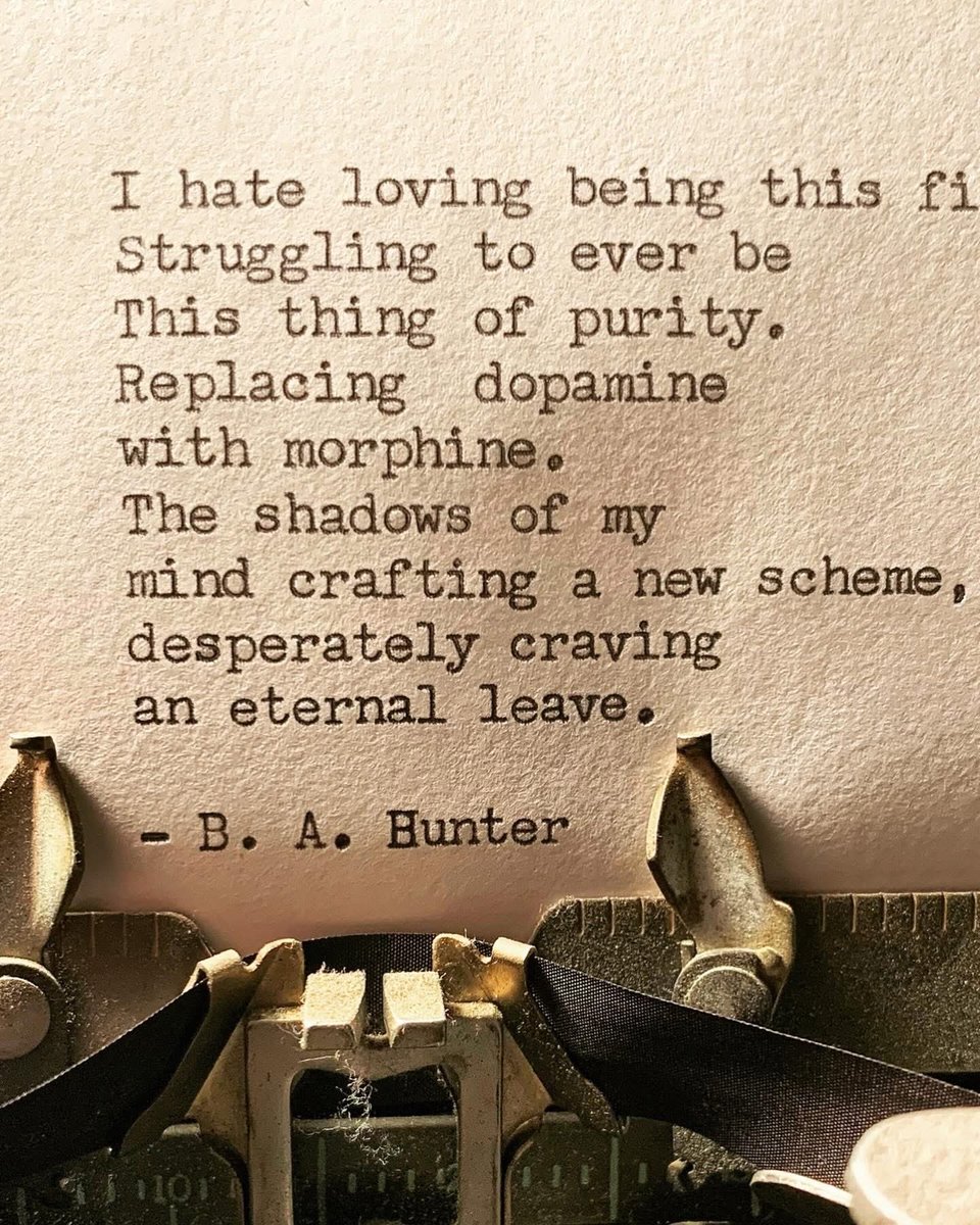 BAHunterpoet's tweet photo. #poemoftheday #poetry #poem #poetryquotes #poetryquote #instapoem #elpoeta #textgram #instapoem #instapoet #poetrycommunity #anxietypoetry #depressionpoem #typewriterpoetry #igpoetry #writingofig #poetrylovers #wordporn #poet #poetrycommunity #mentalhealthpoetry #poetofinstagram https://t.co/wywYGFjXO8