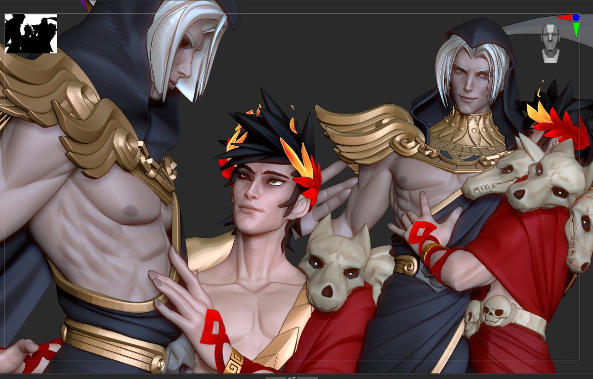 smtorama's tweet image. The way they look at each other T^T - 1/8 scale Thanzag statue