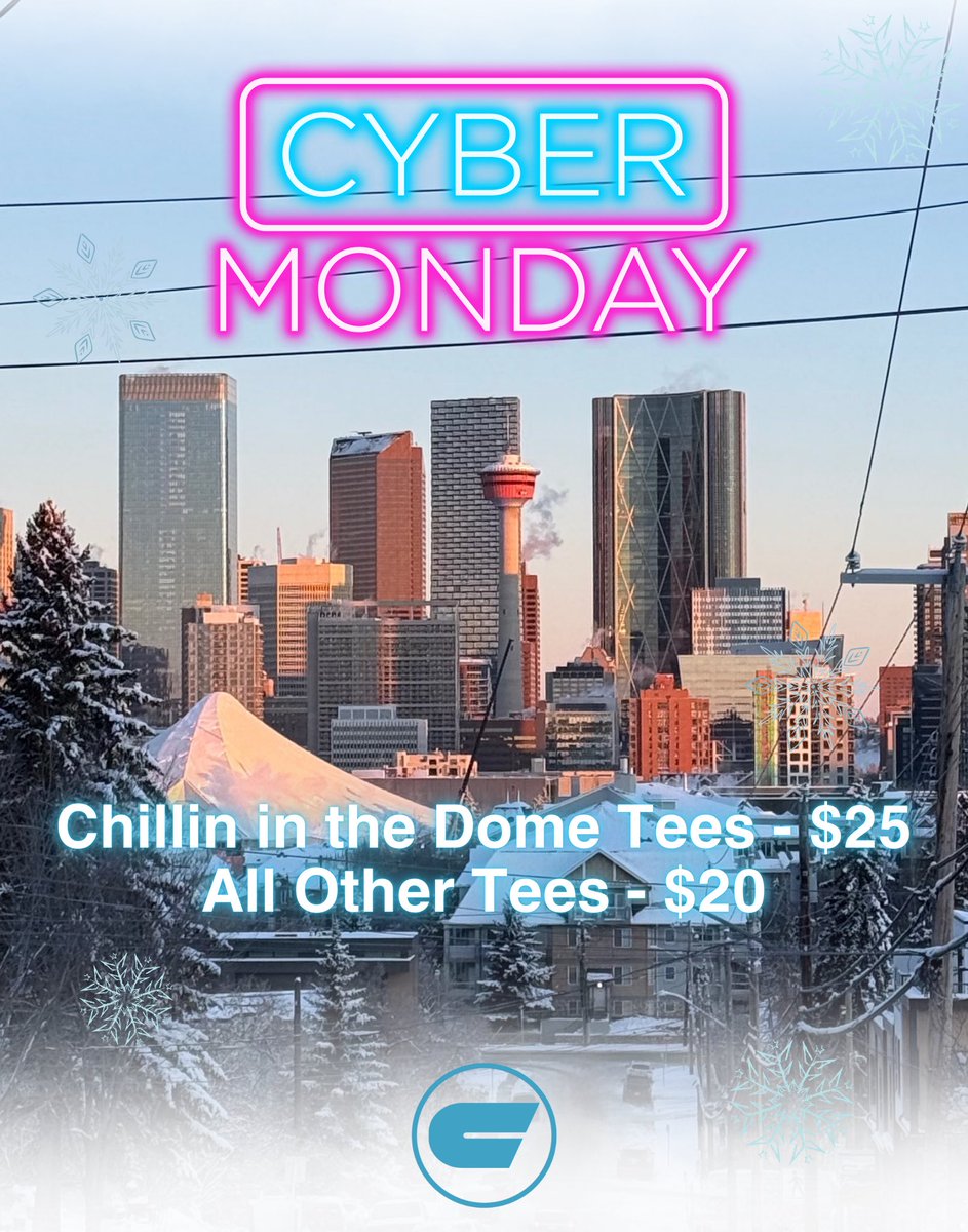 CofDead1's tweet image. $20 CYBER MONDAY👩‍💻👨‍💻 

Hangin in The Dome tees in support of @kidsportcalgary only $25! All other tees $20 👀

rep THIS city 🏙️ cofdead403.ca 💀 #yyc