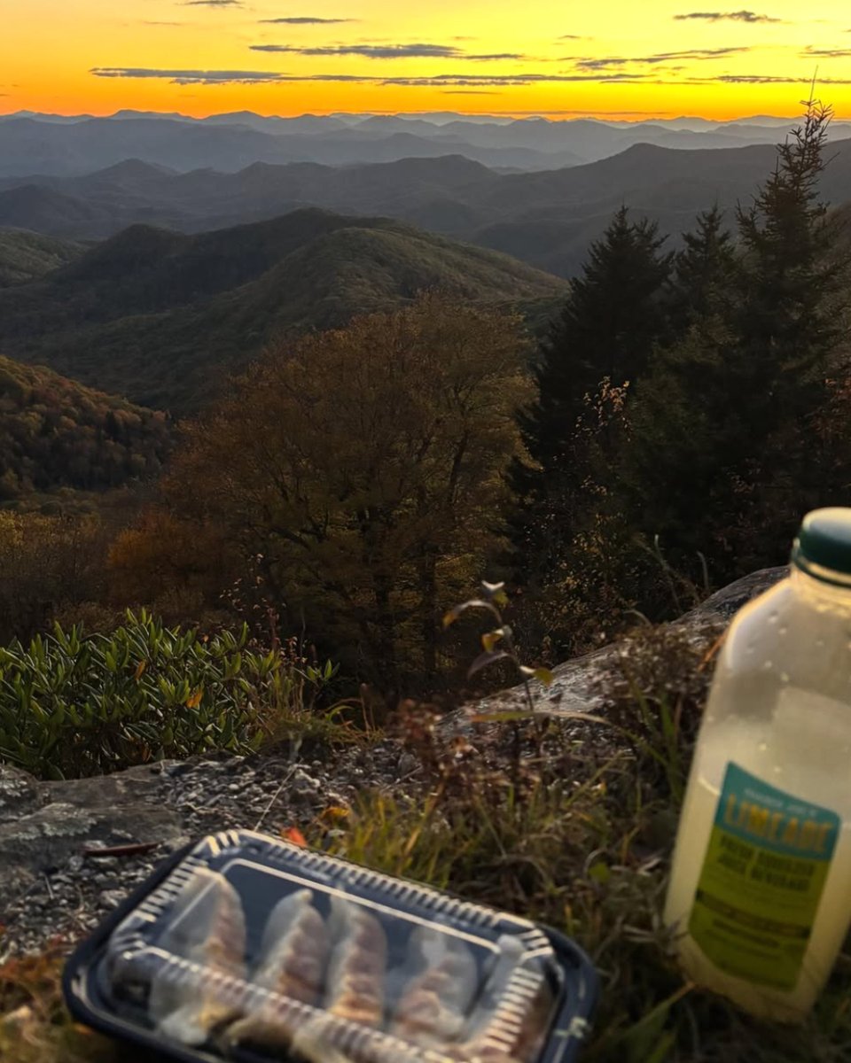 RedGingerDimSum's tweet image. Thank you @felsforkful for sharing this beautiful moment!
 We love seeing our food enjoyed with a view like that. 🌄🥟
 Grateful for guests like you!

#RedGingerAsheville #ClientLove #FoodWithAView