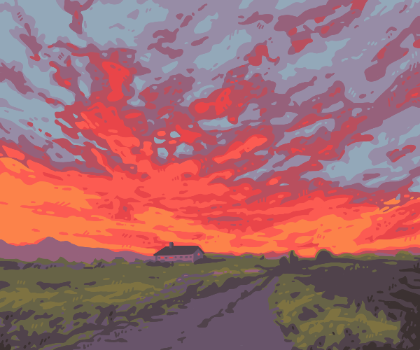 Jimison31's tweet photo. A quick #doodles using @JimMusilPainter's Norwegian Sky as a refrence https://t.co/mCHSEj39Fq