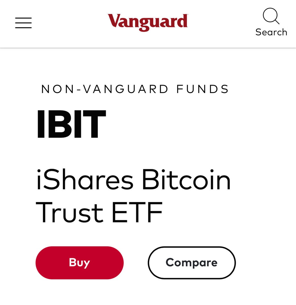 WatcherGuru's tweet image. JUST IN: $11 trillion Vanguard officially lists BlackRock&apos;s Spot Bitcoin ETF, with trading set to go live tomorrow.