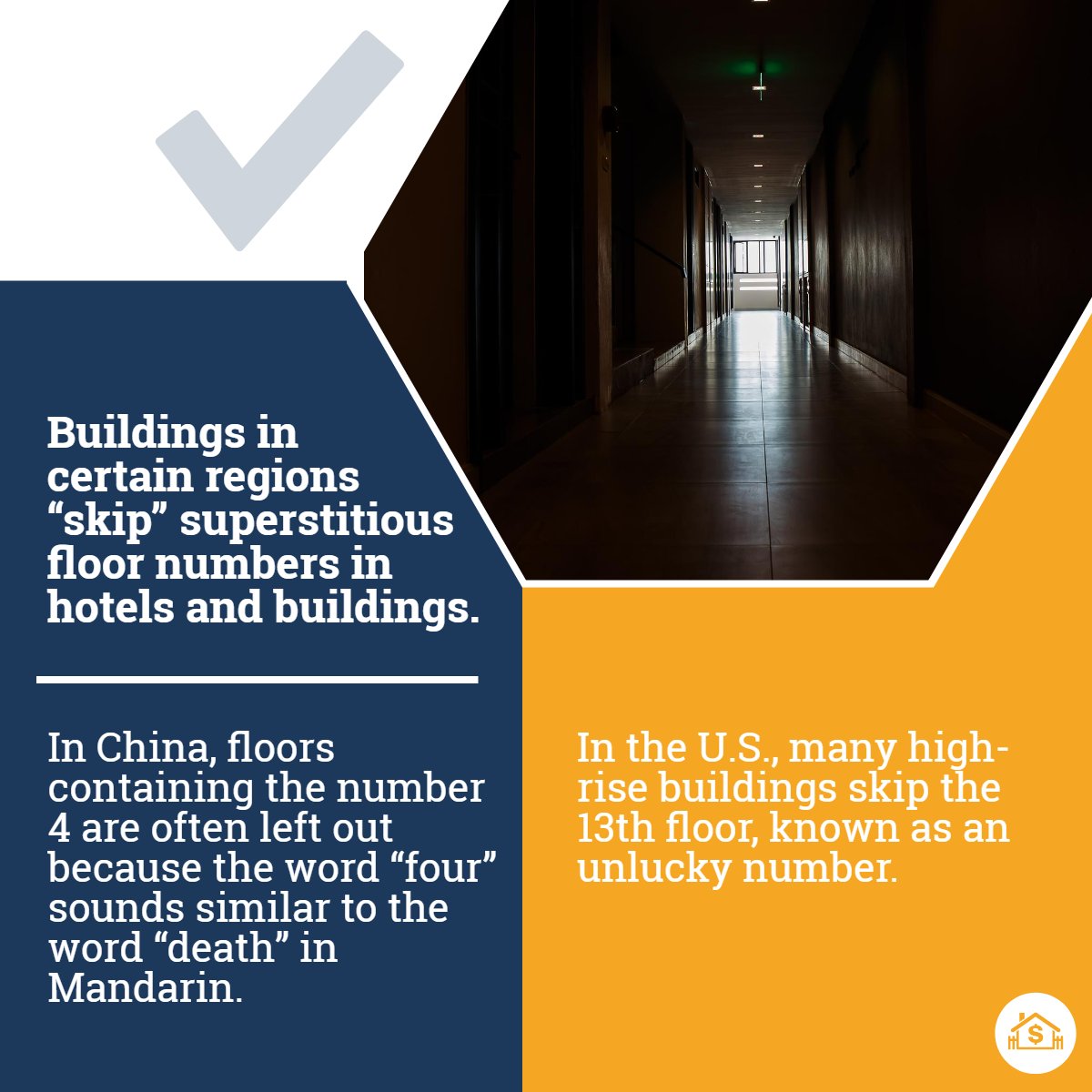 kathyjaczo's tweet image. Cultural superstitions often result in certain numbers being skipped in buildings 🏢.

What do you think could be the reason for this? 🤔

Share your thoughts below! 👇

#FunFact #BuildingDesign #Superstitions #RealEstate