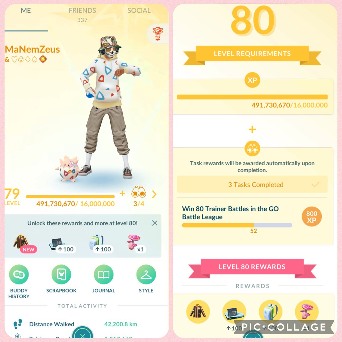 Update to Level 80. Getting there, yet to far. 🙏