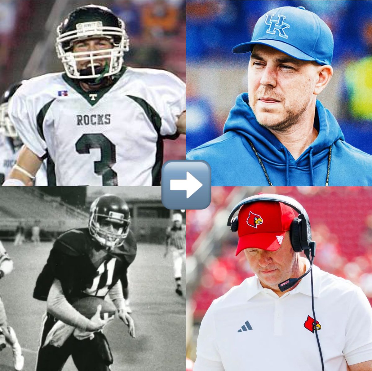 Kentucky football is hiring Oregon OC Will Stein as its next head coach.

Here’s the fun part: Stein and Louisville HC Jeff Brohm both played quarterback at Trinity High School, and both went on to play QB at the University of Louisville.

A Shamrock takeover in the Bluegrass.