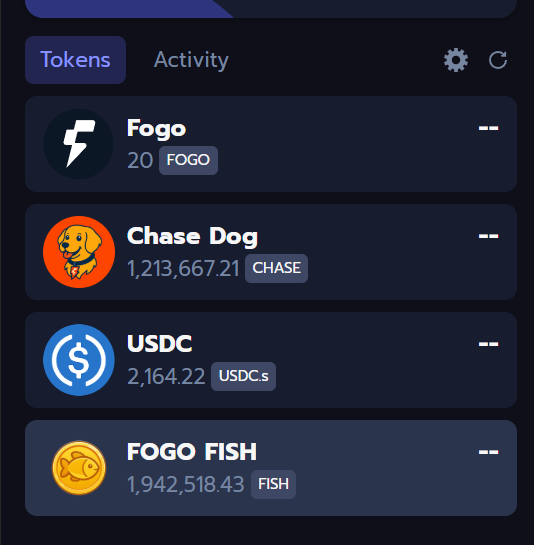 MarrenPuffett's tweet image. What's the best wallet to explore your Fogo assets? @Nightly_app is the answer. However, the new metadata for $FC hasn’t been updated ... yet, but it’s coming. Soon, you’ll see our beloved Fish Classic coins properly displayed as $FC.. Are you ready for the next @FogoFishing…