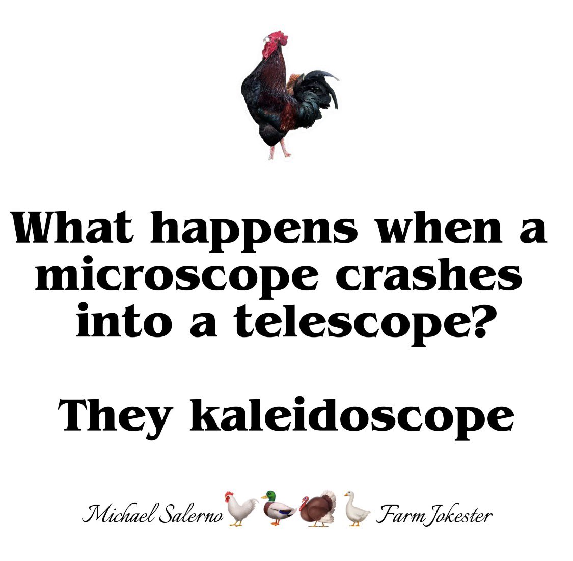 FarmJokester's tweet image. Honestly, this is the closest I’ve ever gotten to a scientific breakthrough.

#ScienceHumor #FunnyScience #NerdJokes #LabLaughs #ComedyGold #RelatableHumor #DailyLaughs #LOLContent #ViralLaughs #GeekHumor #ScrollStoppingHumor #DadJokes #MichaelSalerno #FarmJokester #Illinois