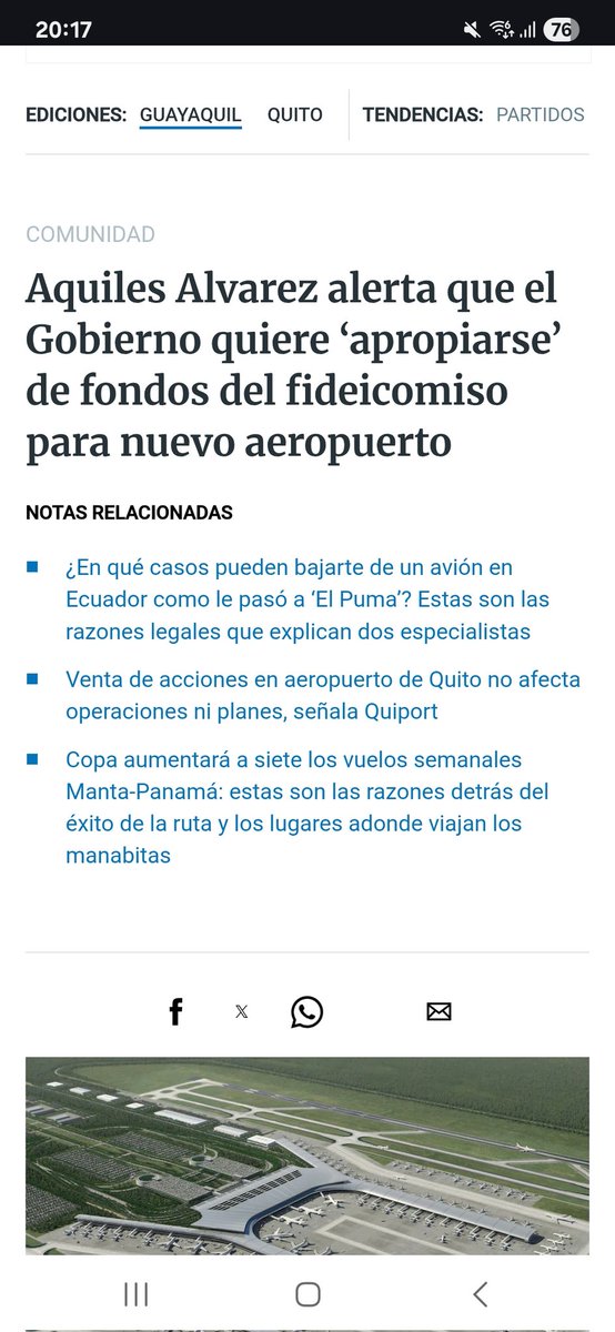 Este miserable del Alcalde Chimichurri con GRILLETE ya está llorando y haciendo drama por q el Gobierno le está cortando las garras d mañoso y no lo deja robar el dinero del Fideicomiso para el Nuevo Aeropuerto, eres una cloaca