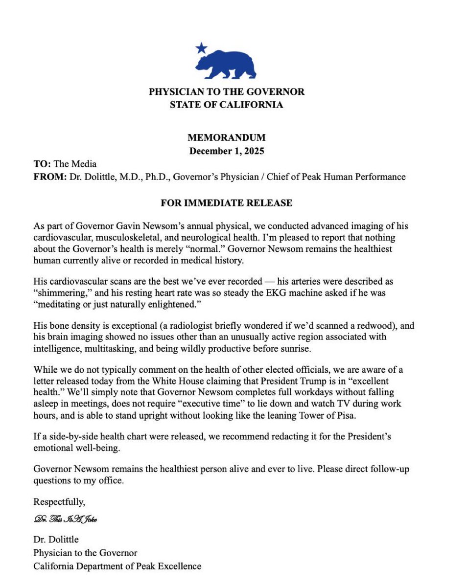 Say what you want, but <a href="/GavinNewsom/">Gavin Newsom</a> is really good at this.