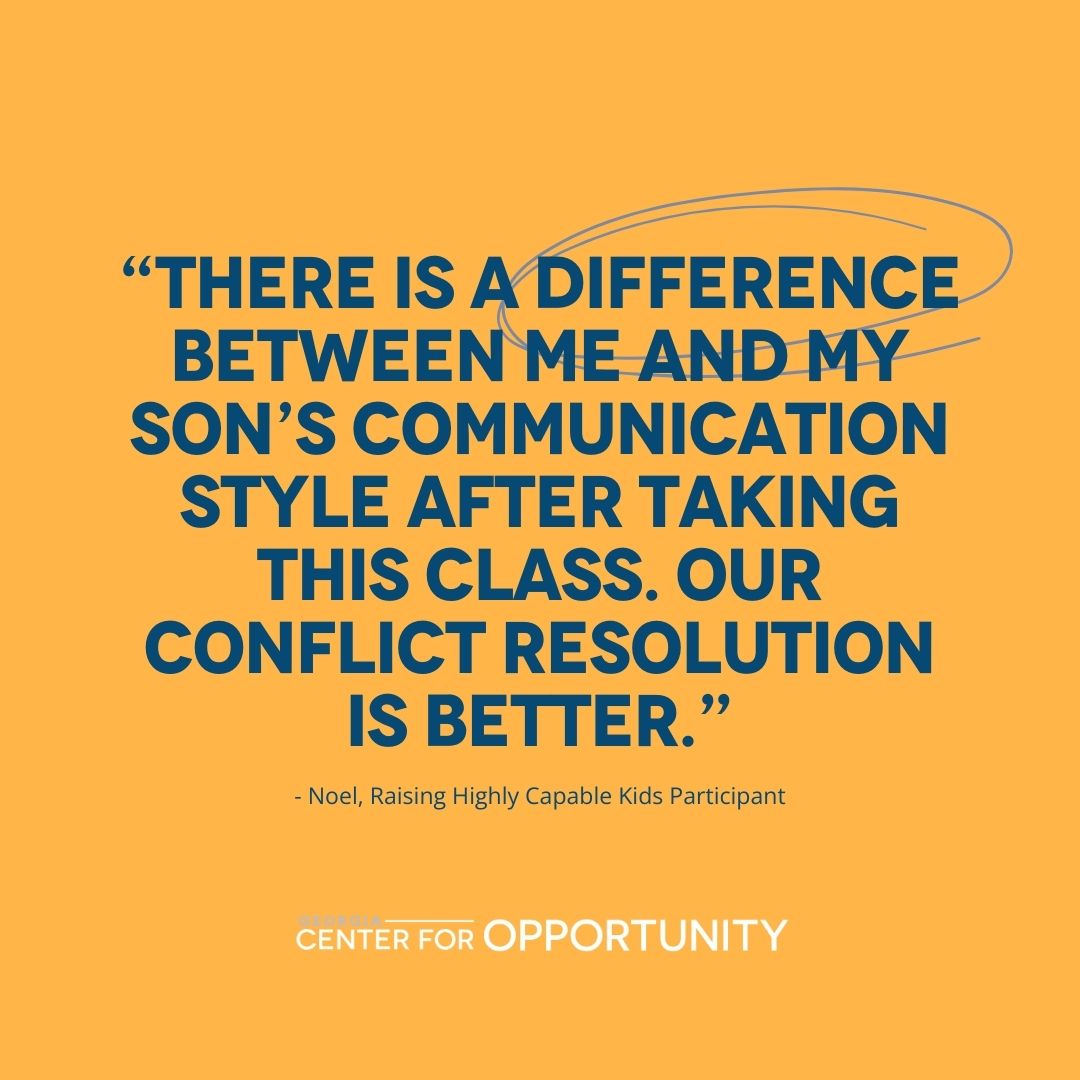 Noel is like many parents who seek a stronger connection with their children.

Stories like hers show the power of the right tools and guidance. We’re honored to support families through the Raising Highly Capable Kids program in partnership with the Parents First Initiative.