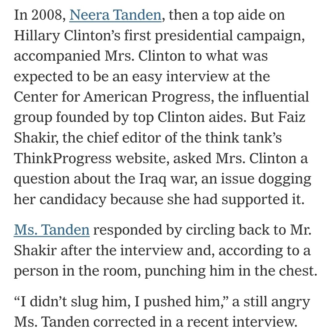 NateSilver538's tweet image. Lol I guess this fits the profile of someone who is so committed to enforcing the party line that she testified under oath that she never had any concerns about Biden&apos;s cognitive fitness. Punching a journalist for questioning Hillary about the Iraq War.
nytimes.com/2019/04/15/us/…