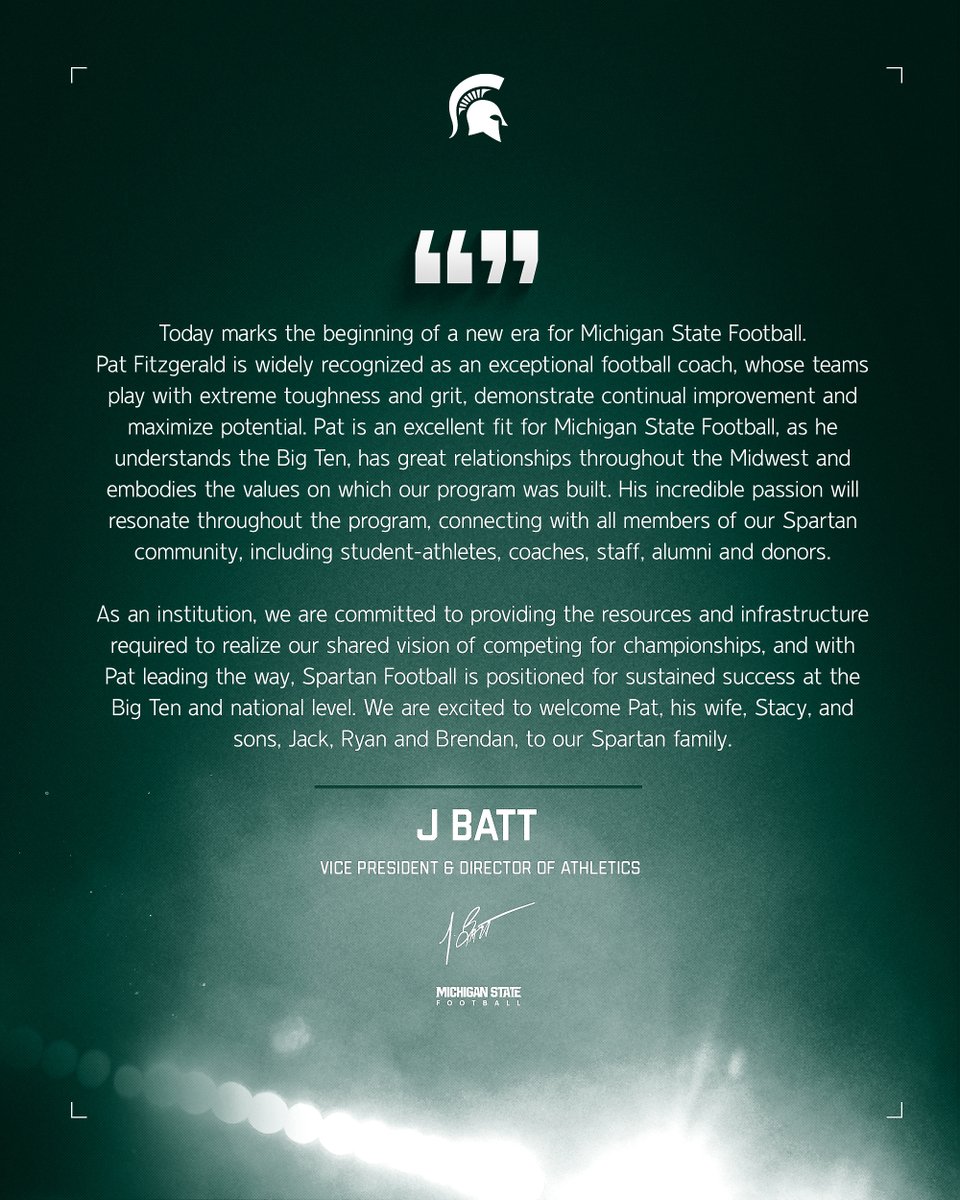 Michigan State Athletics tweet media