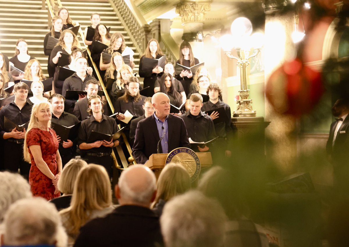 The Capitol Christmas Tree is officially lit for the season!

We also kicked off our annual 12 Days of Giving. This Christmas, I encourage all Montanans to donate to their local Toys for Tots campaign to ensure all MT kids have a gift to open.
