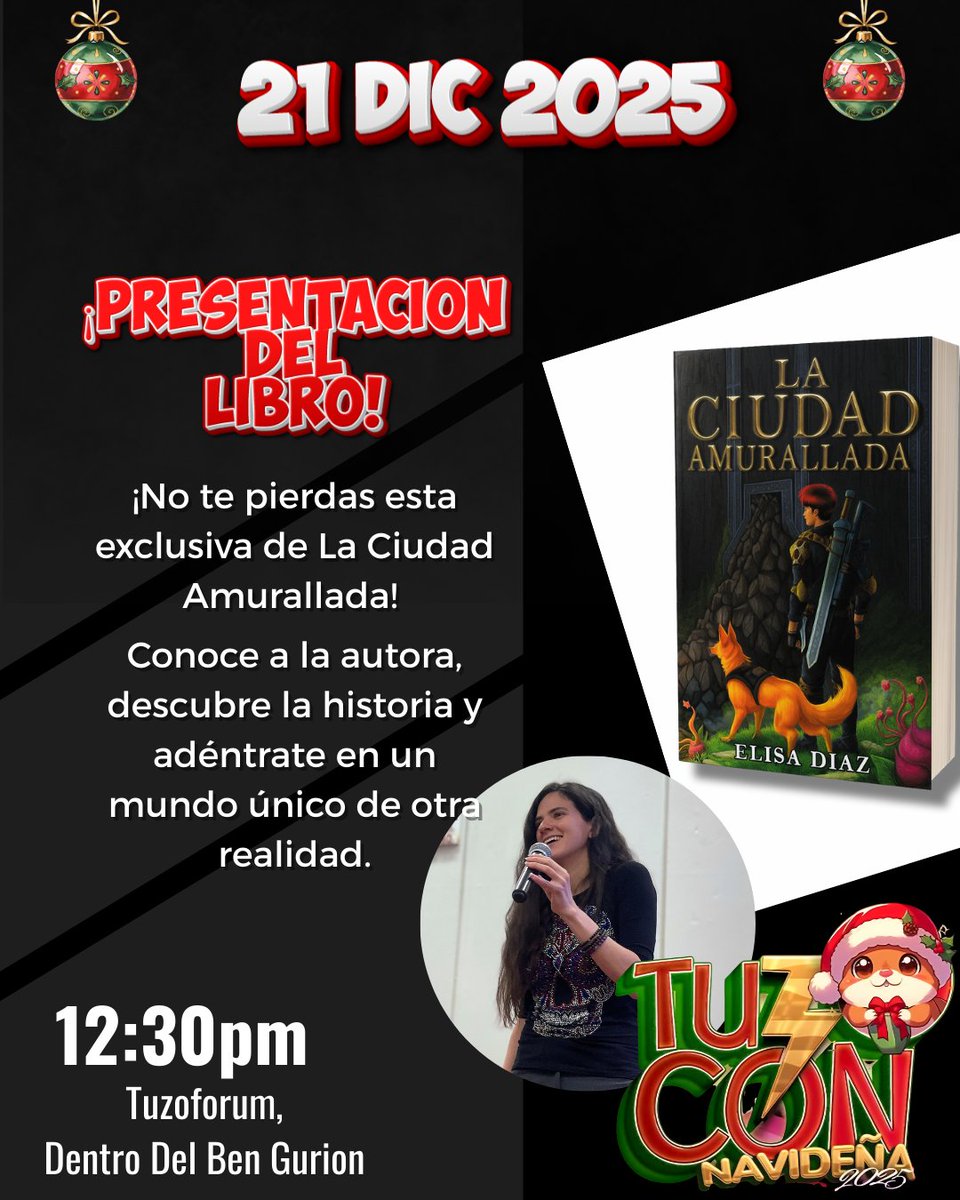 Elis_Words's tweet image. ✨ ¡Un sueño más cerca de hacerse realidad!
Este 21 de diciembre presentaré La Ciudad Amurallada en la Tuzocon Navideña 2025.
Gracias por acompañarme en este camino. 🖤📚
¡Nos vemos ahí!

#tuzoconnavideña #pachucahidalgo
#tuzocon #Libros #tuzoforum