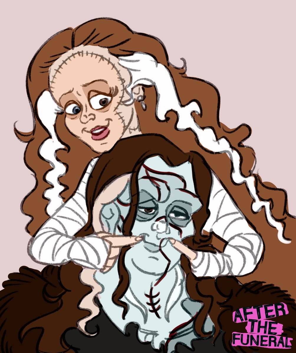 Skip30DayTrial's tweet photo. I’ve been drawing cute monsters lately.  I love seeing the Frankenstein monster happy. https://t.co/yG1aR7m7Es