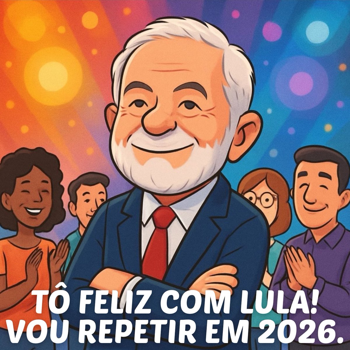 TÔ FELIZ COM LULA! Vou repetir em 2026.