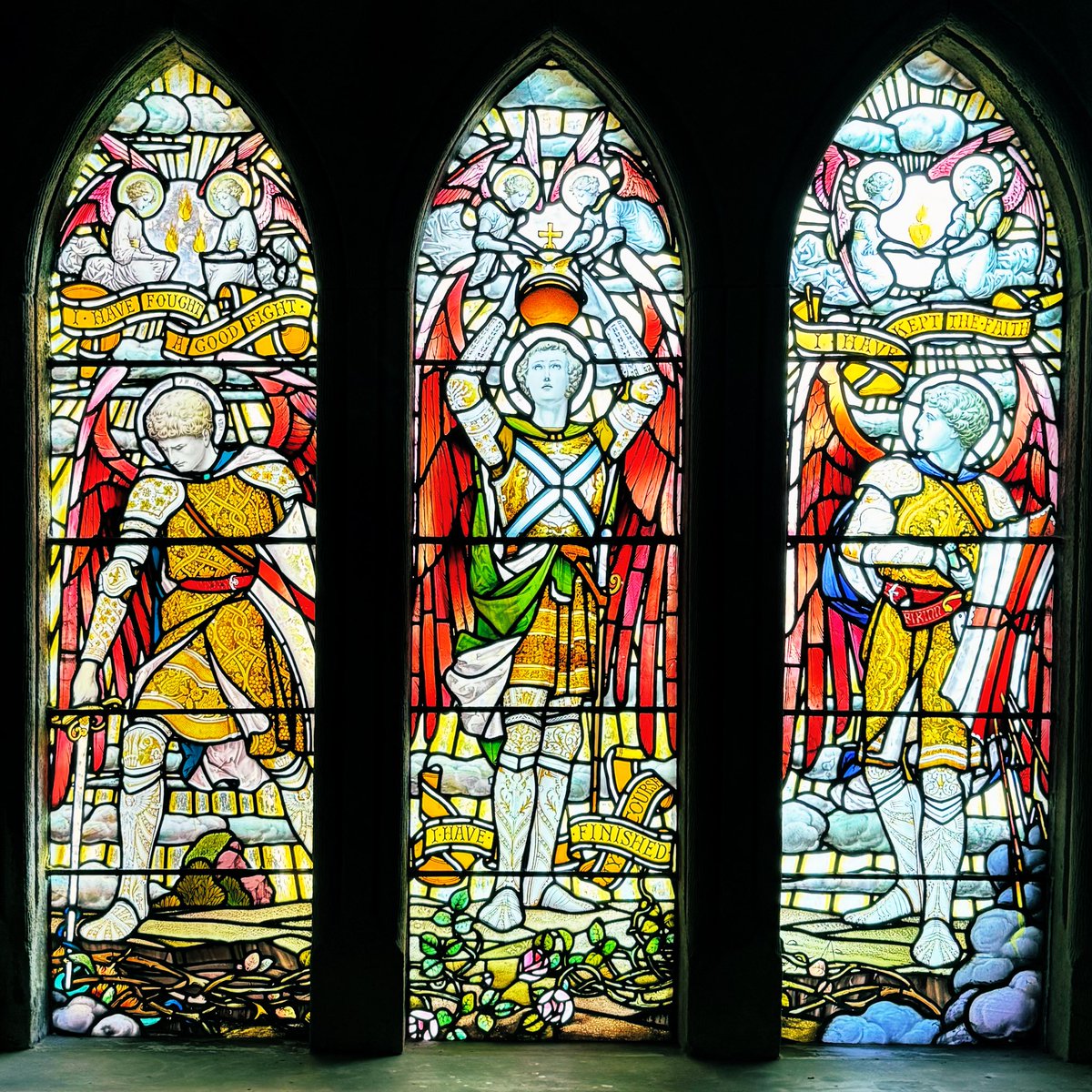 AttersonBarbara's tweet image. #AlphabetChallenge #WeekWforWindows 

  ~ I have fought the good fight ~
    ~ I have finished my course ~
          ~ I have kept the faith ~