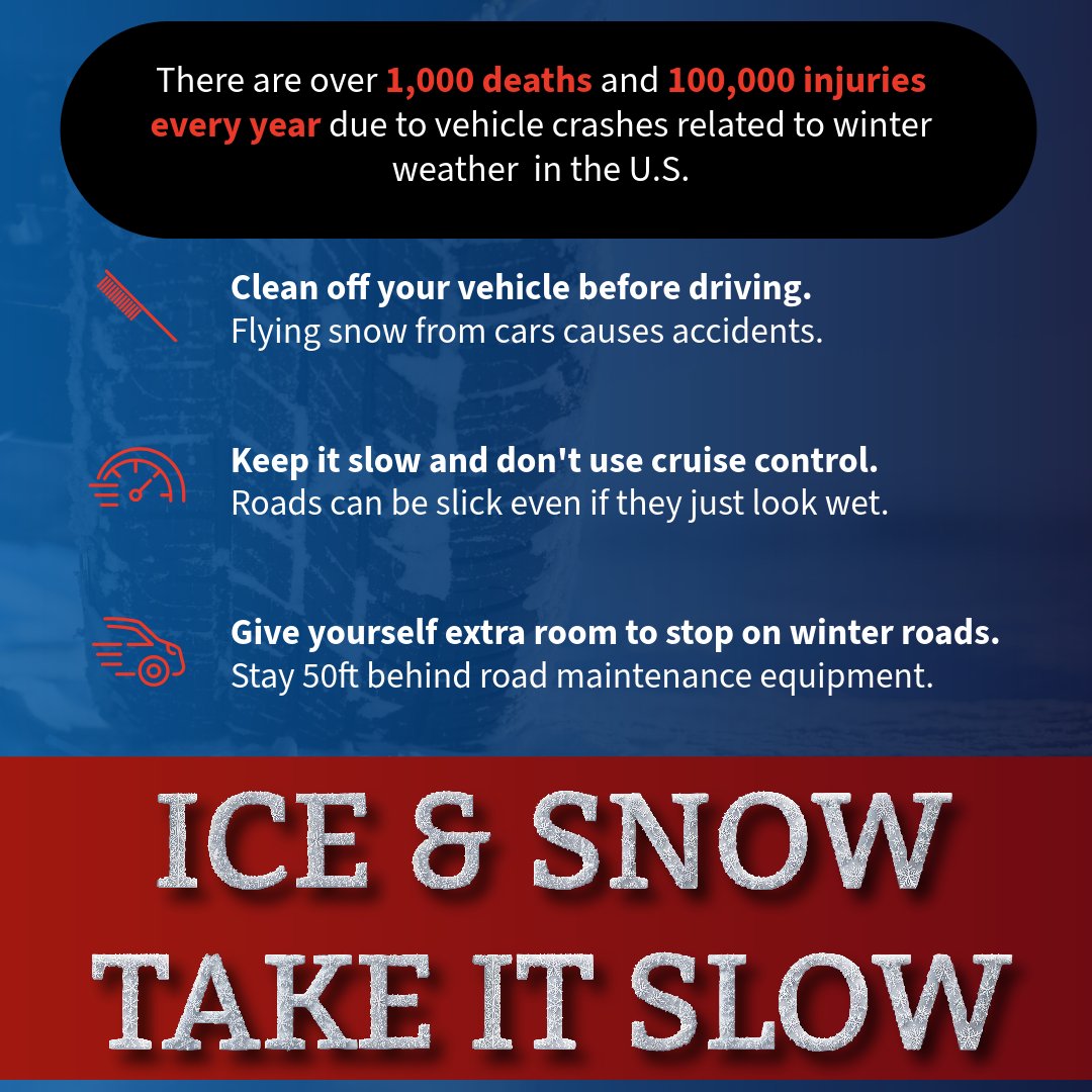 Spokane County crews were out today pre-treating roads with liquid deicer ahead of this afternoon’s snow. With light snow in the forecast for tonight, streets and sidewalks could be slick in the morning. Please slow down and give yourself plenty of room to stop.