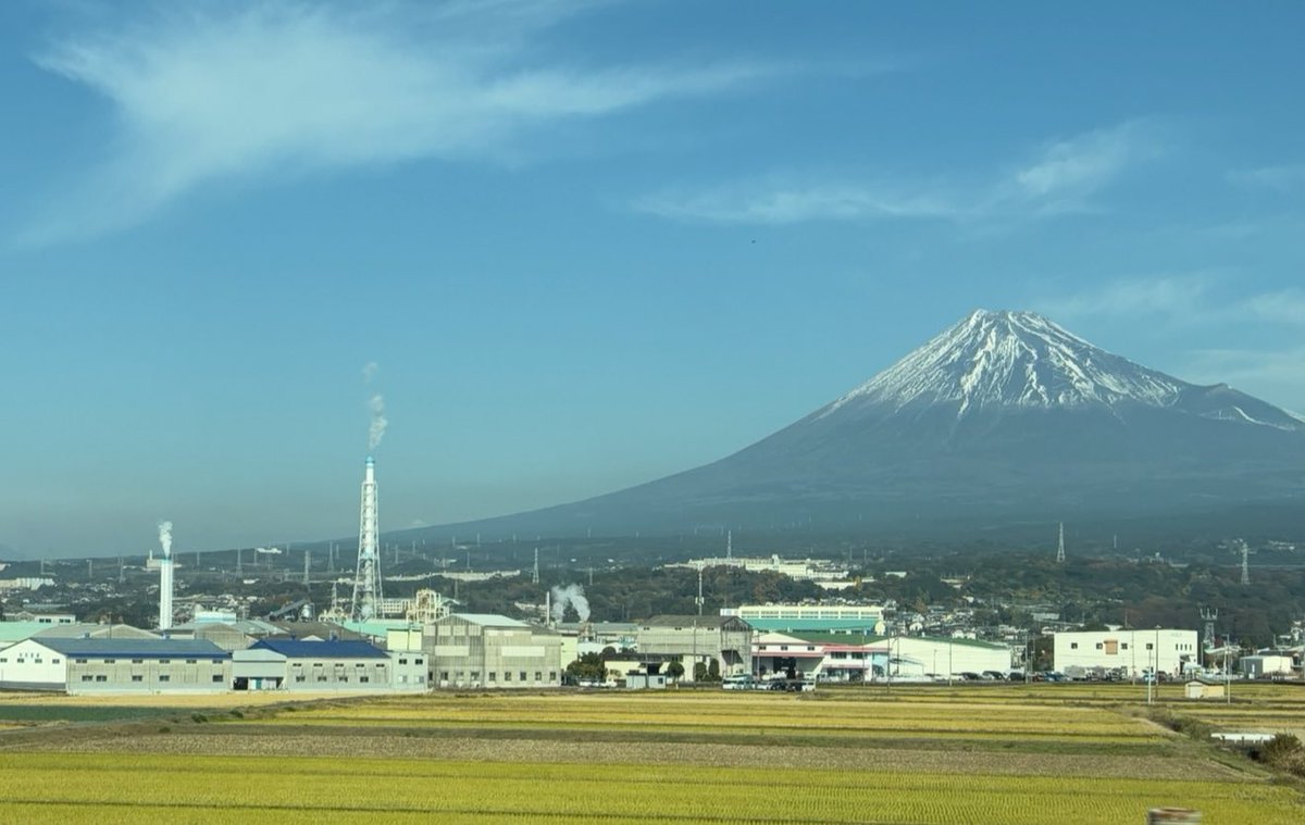 富士山🗻

いつ見ても美しい。

天気が良すぎるのか富士山の雪が少なく夏山のよう。

10月は初旬の暑さから急に寒くなった感じがありますが、11月は暖かい日が多かったです。

あっという間に年末の12月に突入。

１年過ぎるのが早過ぎます。

園芸、ガーデニングは景気よりも天気です。

#mrfuji