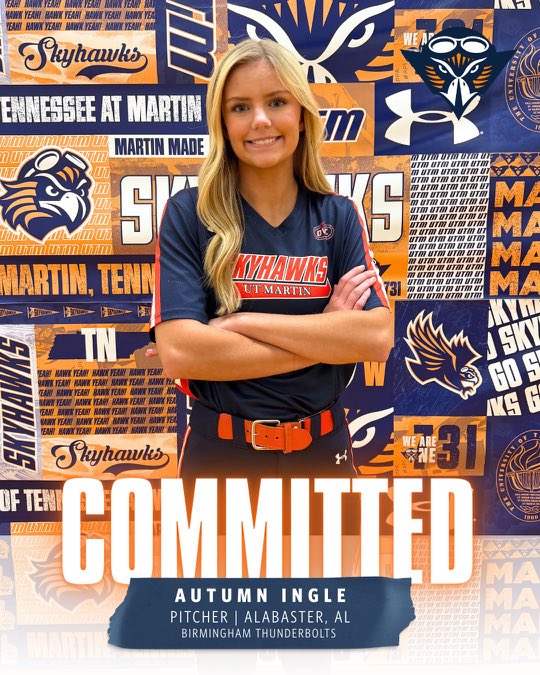 08Bolts2026's tweet photo. We’re excited to announce that Autumn Ingle has officially committed to UT Martin! We can’t wait to watch her compete and continue growing at the next level.
A huge thank you to the UT Martin coaching staff for this incredible opportunity. Go Skyhawks!
@autumningle2027 https://t.co/nwXzZZrlcE