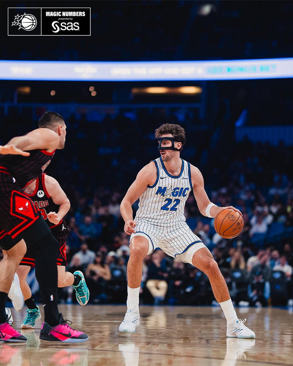 Franz Wagner in the first half vs. CHI: 

17 PTS
3 REB
2 AST
7-11 FG
17 MIN 