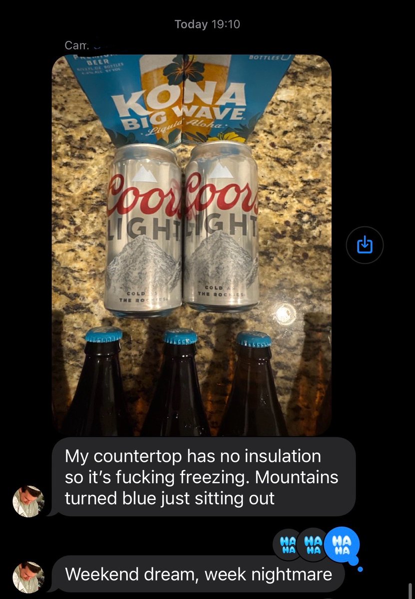 bmahoney15's tweet photo. Mountains can turn blue anywhere, even your buddy’s countertop #RocketFuel https://t.co/UXojpedWXK