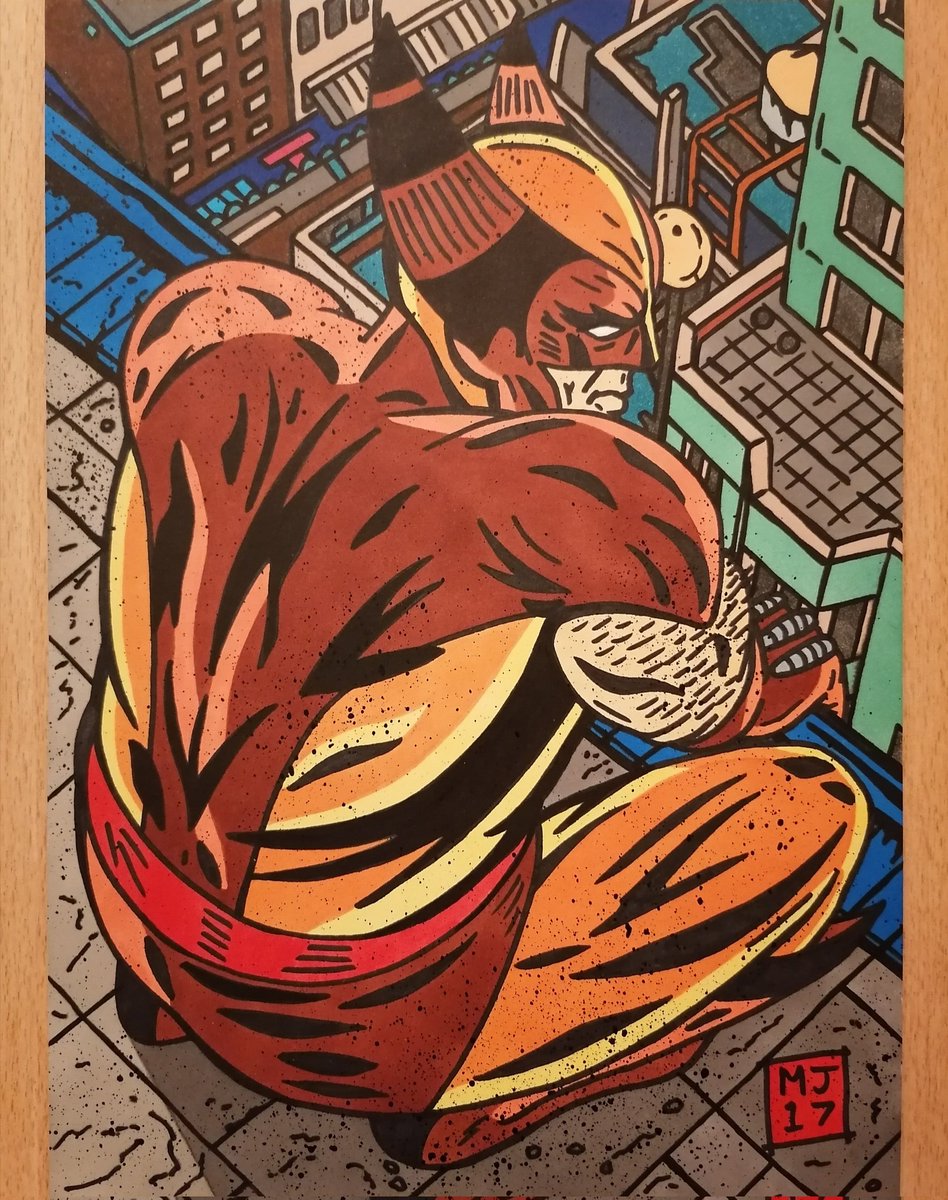 docwestlake1984's tweet photo. Previously on X-Men...
This artwork of Wolverine in the brown costume is now complete. I'm glad I returned to this artwork to finish it, adding a background and colour to the illustration.
#wolverine #wolverineedit #wolverinecomic #wolverinecomics #wolverinebrowncostume #marvel https://t.co/C8DWH2YSDB