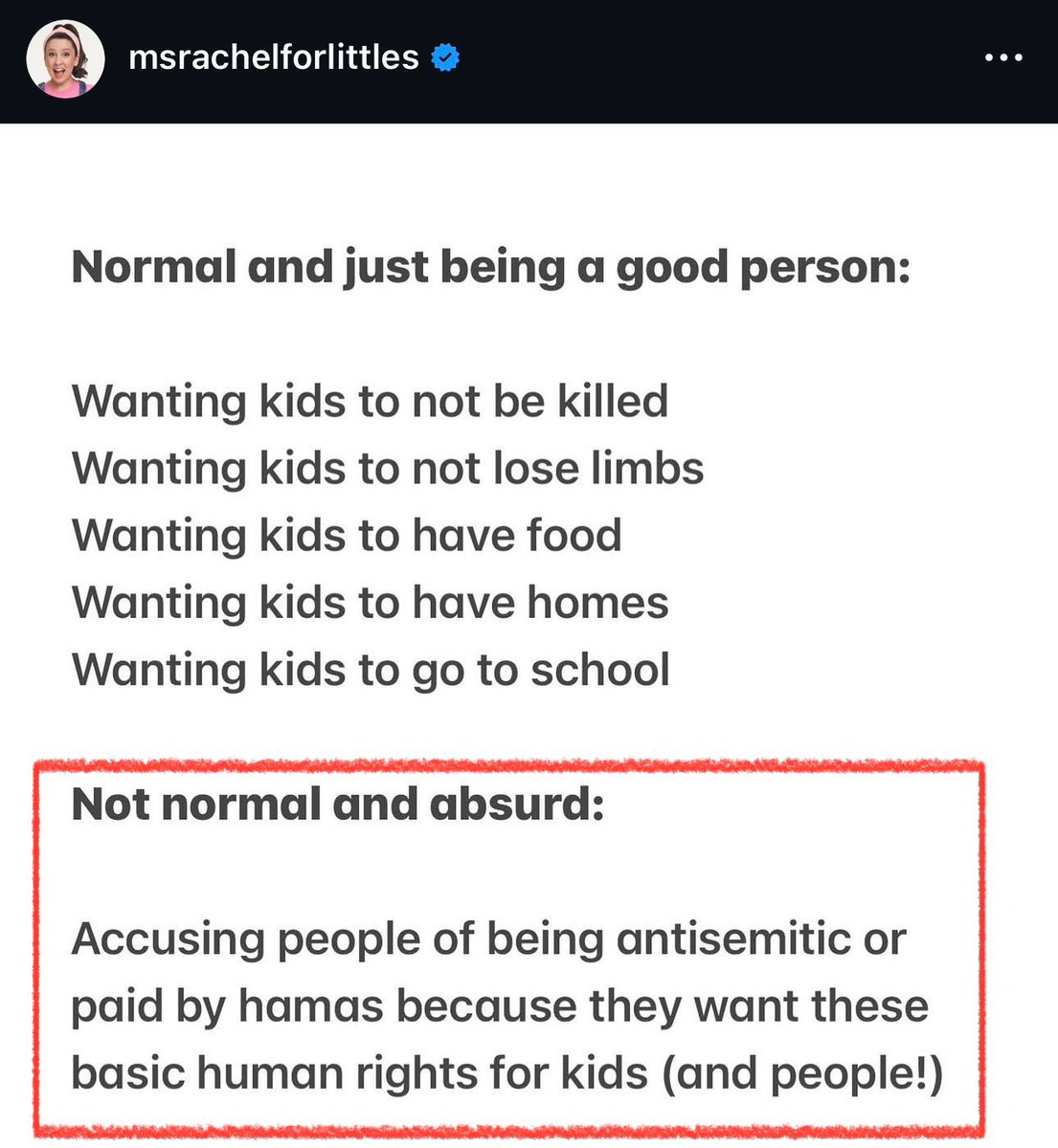 Hey <a href="/StopAntisemites/">StopAntisemitism</a>, Ms Rachel has a message for you.