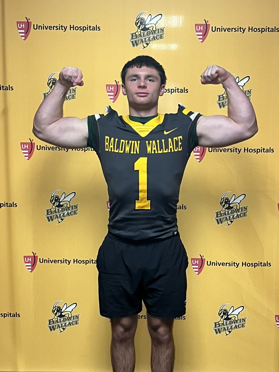 A great conversation with Coach Hilvert and a campus visit. I am blessed to earn my first offer to play football at Baldwin Wallace University. Thank you for the opportunity!!! <a href="/CoachHilvert/">Jim Hilvert</a> <a href="/CoachChad_T3/">Coach Chad</a> <a href="/thelinemanlab/">The Lineman Lab™️</a> <a href="/CoachTThome/">Tom Thome Jr</a>