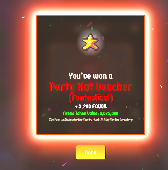 cooleruler's tweet image. When you feel it coming and I got the jackpot prize after endless attempts. It made my day. This is like the slot machine from @playcambria using keys to open loot chests.