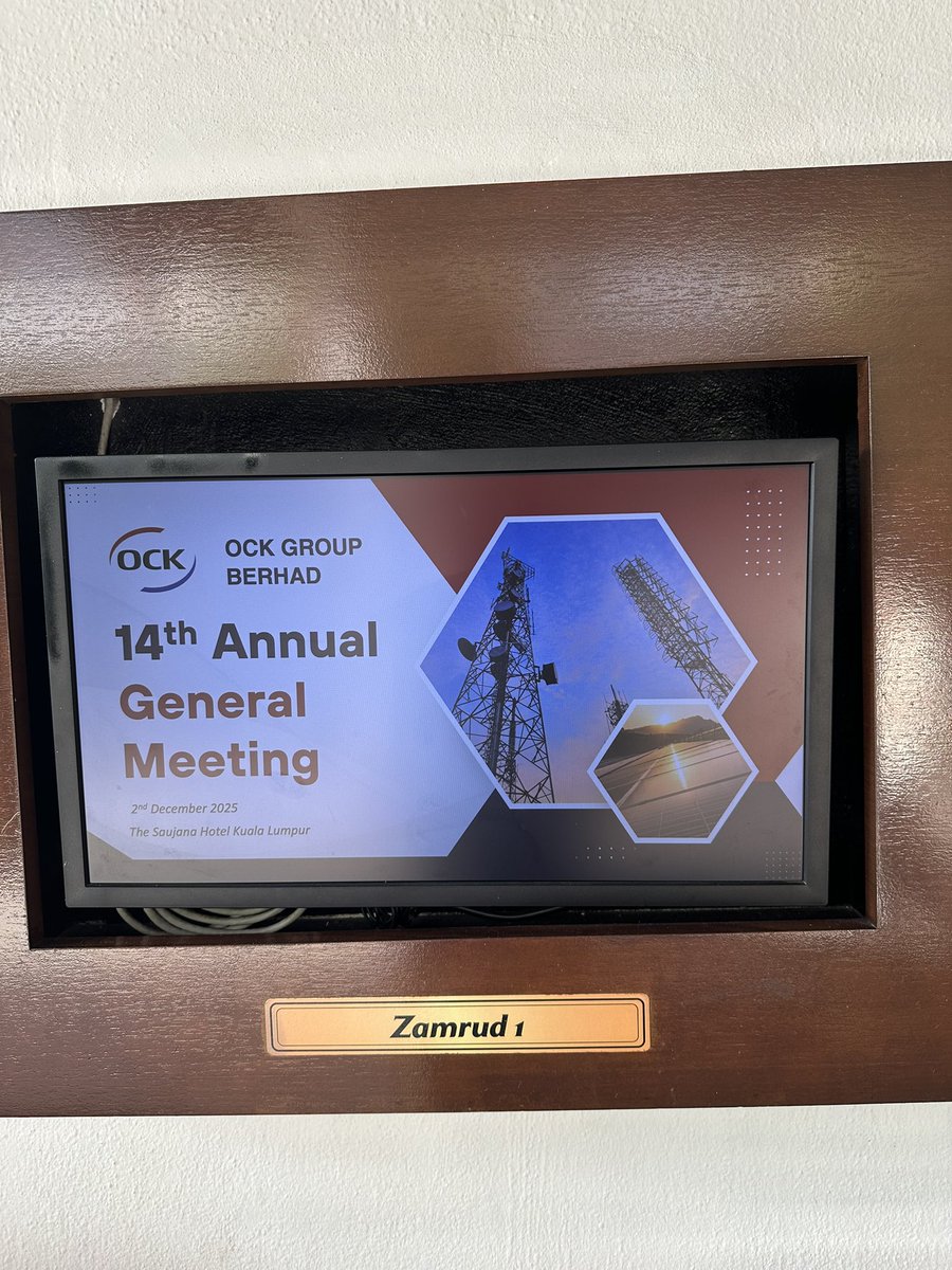 OCKGroup's tweet photo. OCK Group 14th Annual General Meeting (AGM)

#OCKGroup #OCK #AGM https://t.co/bN7aSOGmVh