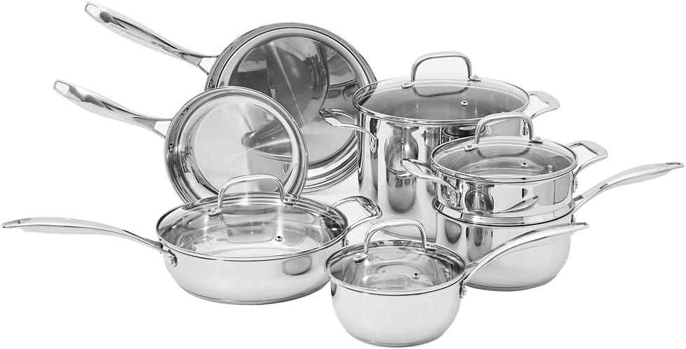 DFdeals18's tweet image. Amazon Basics Stainless Steel Cookware 11-Piece Set, Oven for $109.21

sovrn.co/1o8dqeq

#Cookware
