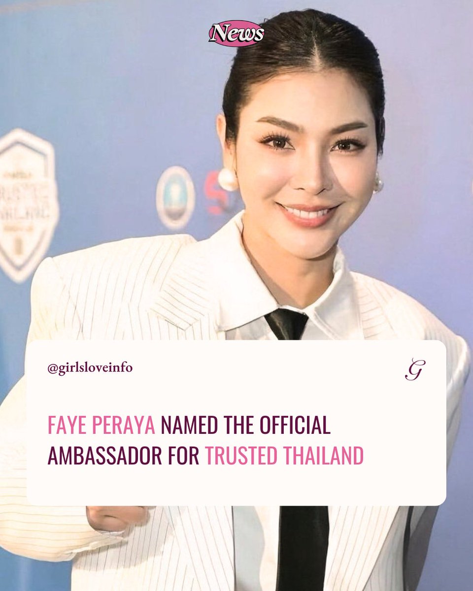 girlsloveinfo's tweet image. #FayePeraya is the Official Ambassador for Trusted Thailand 🇹🇭

Our GL queen keeps shining! 🌟
The certification promotes Thailand as a safe, welcoming and culturally rich destination now reaching even more global fans through Faye.

More at girlsloveinfo.com 💛

#GirlsLove