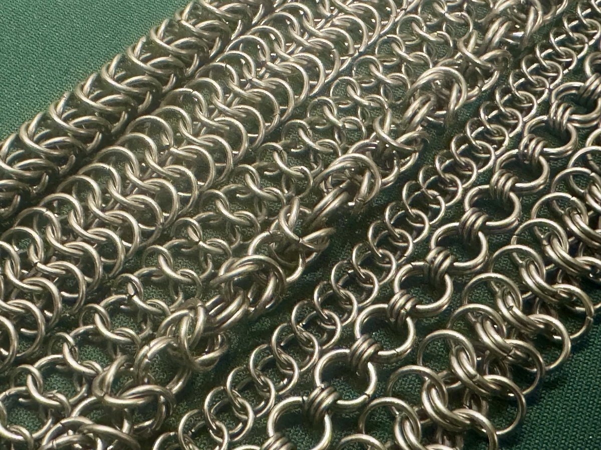 Our handmade chainmail jewelry has been incredibly popular this holiday season , here’s just a few of the necklaces , chokers and bracelet we finished up today !