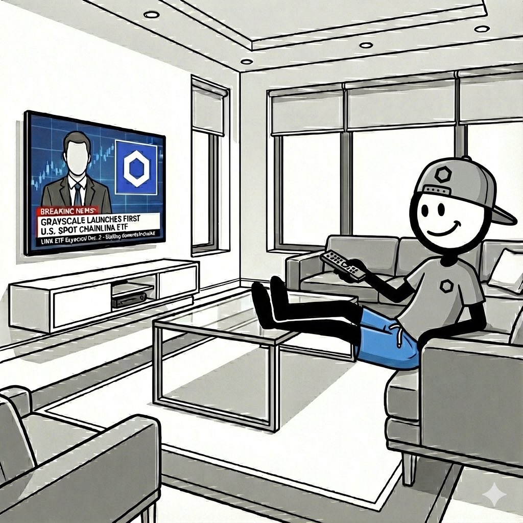 StickoCrypto's tweet photo. Just chilling and watching history unfold. The institutions have officially arrived for the industry standard. 📺🍿 $LINK
#Chainlink #Grayscale #CryptoNews #LINKETF #Web3 https://t.co/K1xNts7HKy