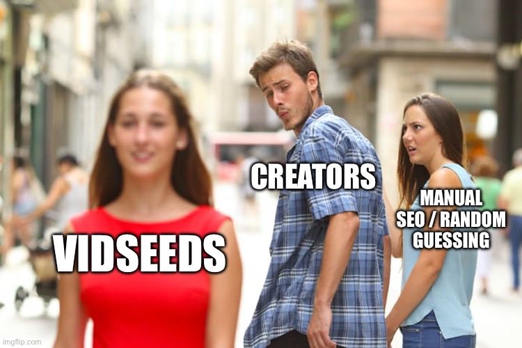 VidSeeds's tweet photo. Creators in 2025:

Stop guessing.  
Start growing with AI that sees your visuals, hears the audio, and actually understands the meaning.

https://t.co/hAwpQ9mCGl  
Built by creators, for creators.

Link in bio 👇

#VidSeeds #YouTubeGrowth #AICreators #ContentCreators #YouTubeAI https://t.co/ZNaJmoPZBy