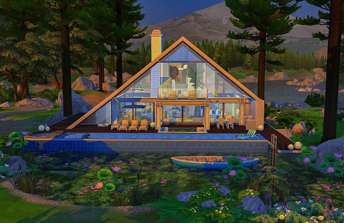 asimialex's tweet photo. Check out the floor plans of Cedarpond Cabin

#TheSims #TheSims4 #ShowUsYourBuilds #SimsDesign #Sims4Build https://t.co/b2NRH3zWEi