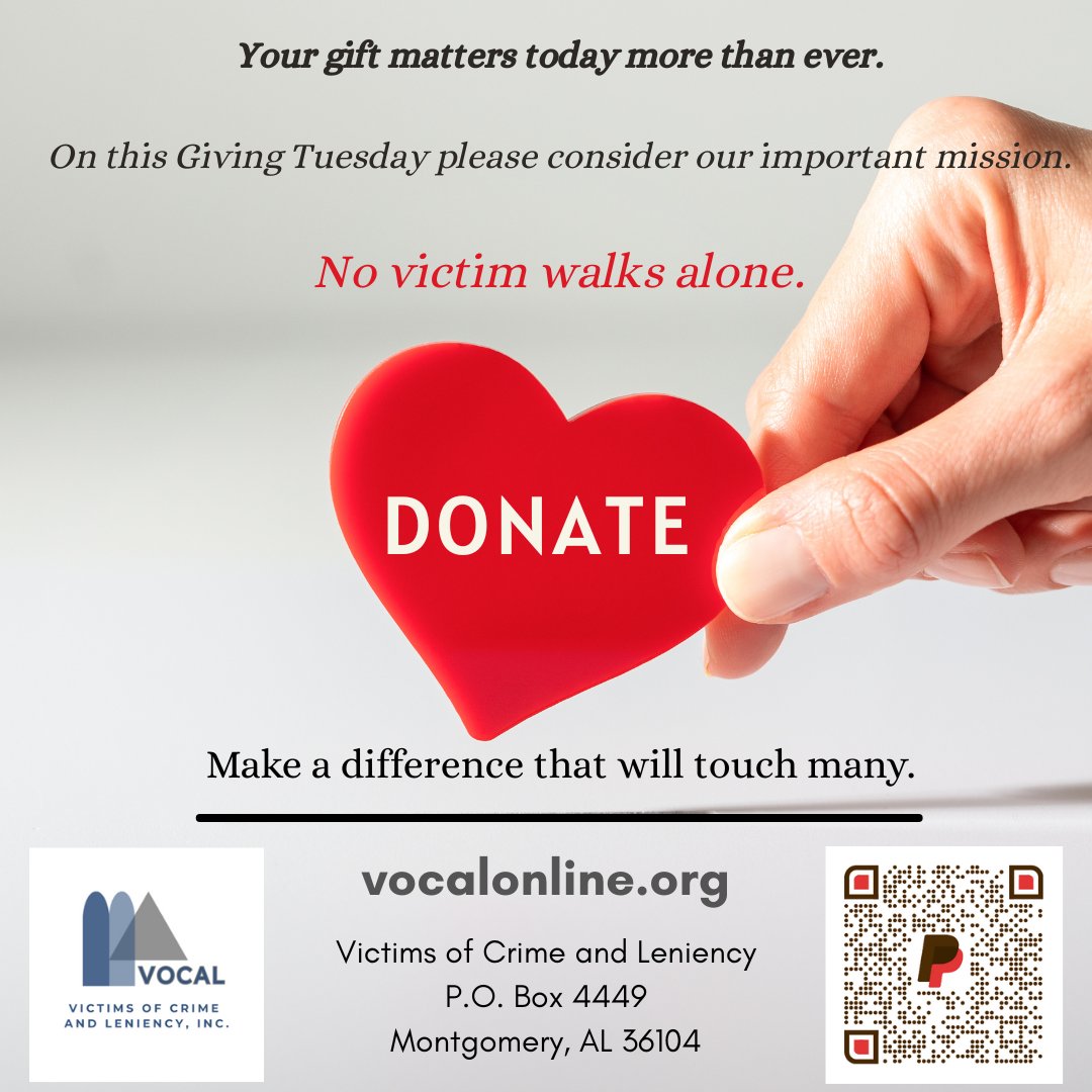 On Giving Tuesday can you support our mission. Together we can make a difference.
paypal.com/ncp/payment/MU… or use the QR Code below. Thank you for your support.