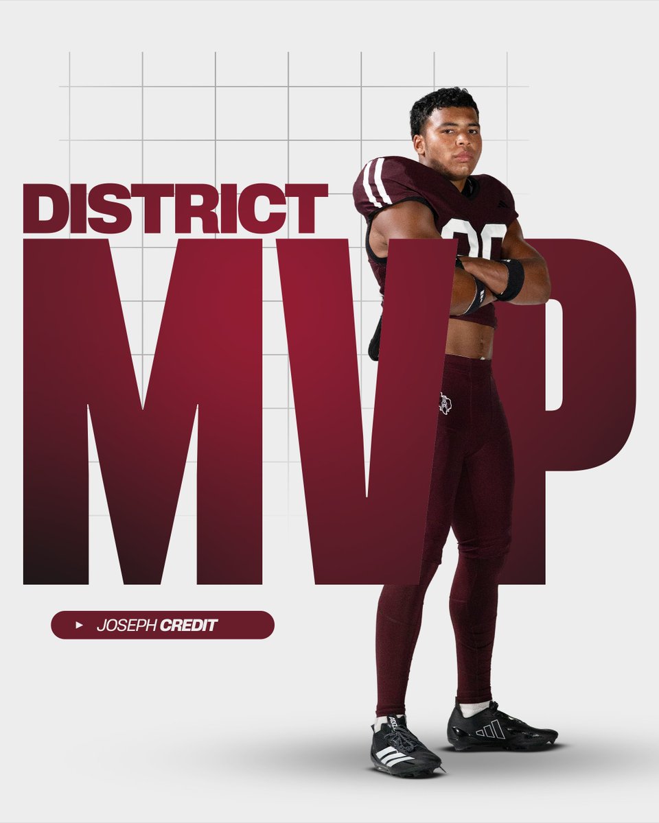 Congratulations Joseph Credit on earning District MVP!

#BleedMaroon