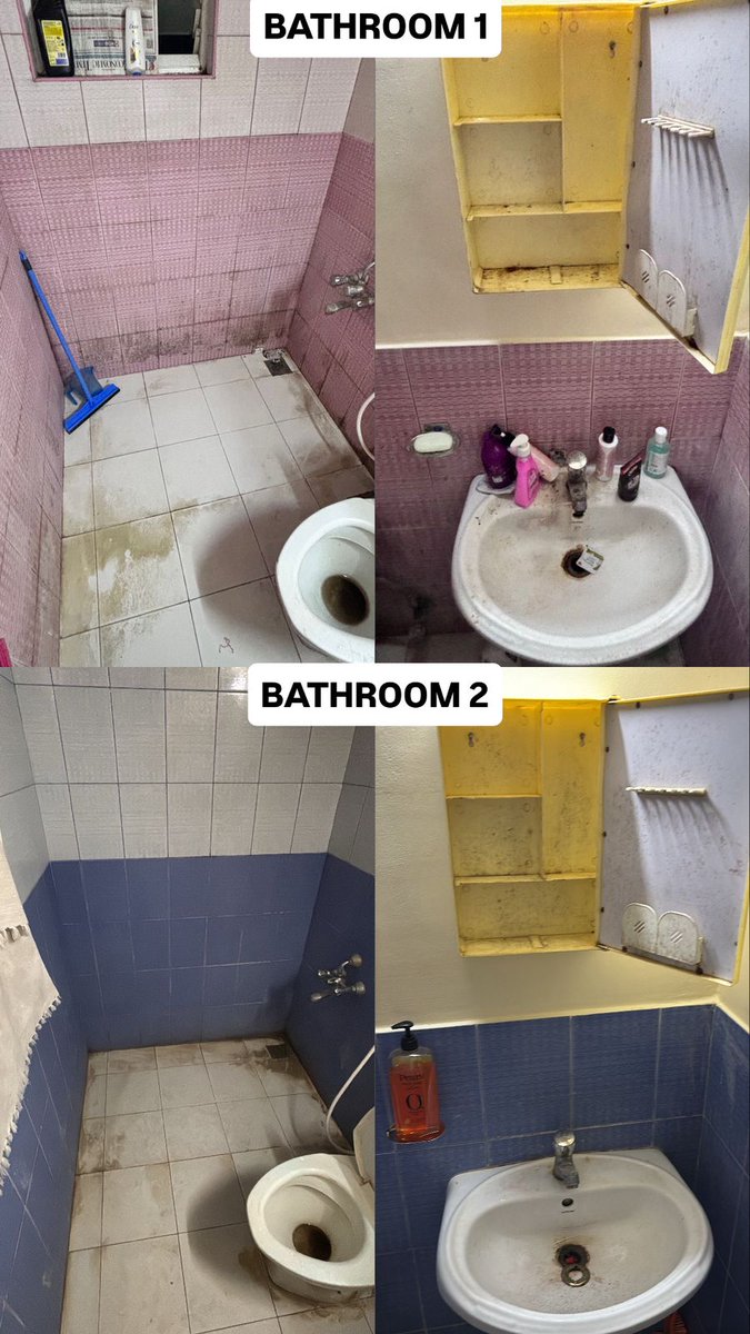 __ritik's tweet photo. Rented a flat through @NoBroker and their CMS “ready-to-move” promise turned out to be a JOKE. Walked into a filthy house, broken cabinets, fungus-stained bathrooms, damaged fittings literally unlivable.
48 hours of calls, mails, escalations… ZERO action.
How is this acceptable. https://t.co/csncKMozSQ