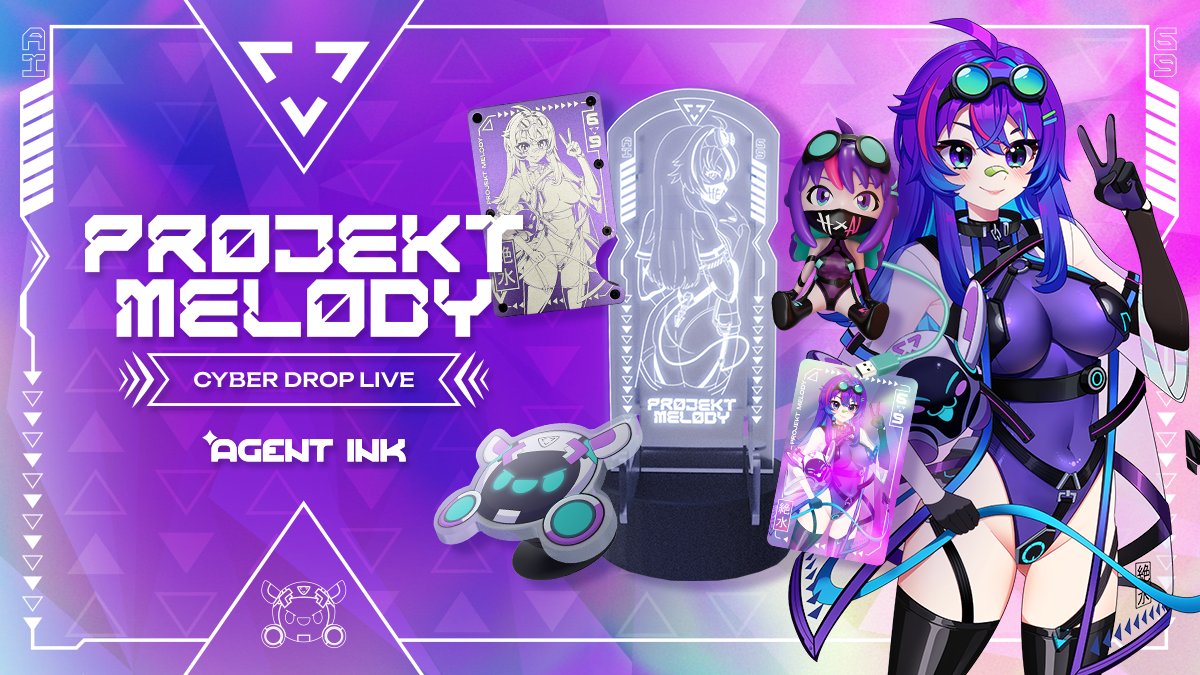 ProjektMelody's tweet image. Timet o kick off this Spectacular month with an amazing Cyber Monday MERCH DROP!!!!🤖🌟

I'll also have a really cool stream on wednesday this week too 👀

Check out the link below for these melifide items created by @AgentInk 😏
