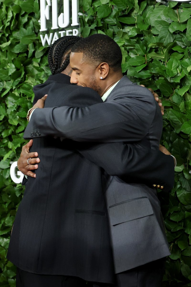 ComplexStyle's tweet image. When real recognize real. ASAP Rocky and Michael B. Jordan at the Gotham Awards
