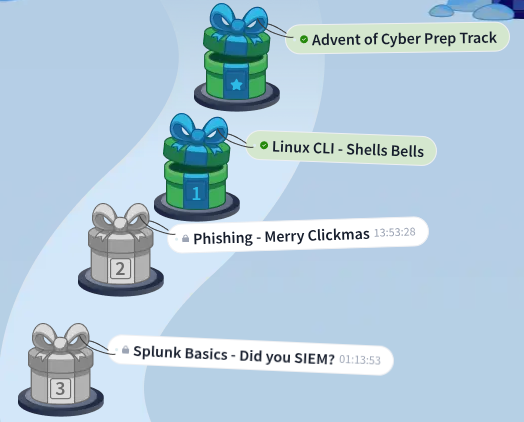 SATechExplored's tweet image. @tryhackme
Advent of Cyber 2025 : Day 1 &amp;lt;= Completed!
Very easy but I found the side quest quite tough... The buggy and slow VM did not help and made the process a little frustrating! I hope the next one goes a little smoother. #adventofcyber2025