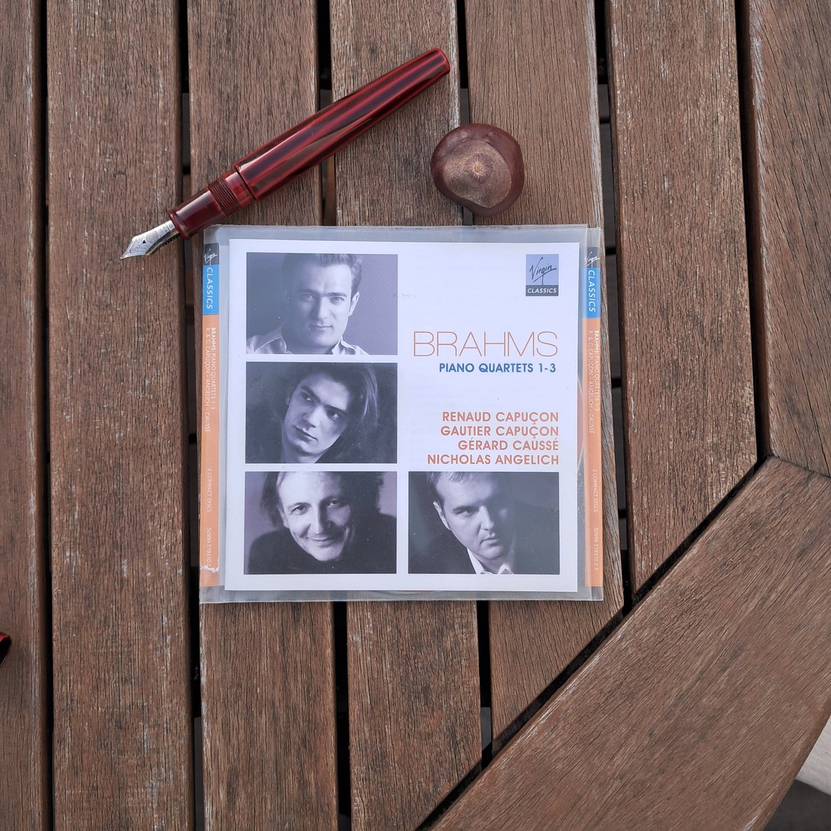 #morninglistening to the #Brahms PianoQuartets w/Capuçon², Angelich &amp; Causse. Not a match, as a set, for the Hyperion recording, for example, but certainly not bad. Do you have favorite recording either of one of the quartets or a set of all three?