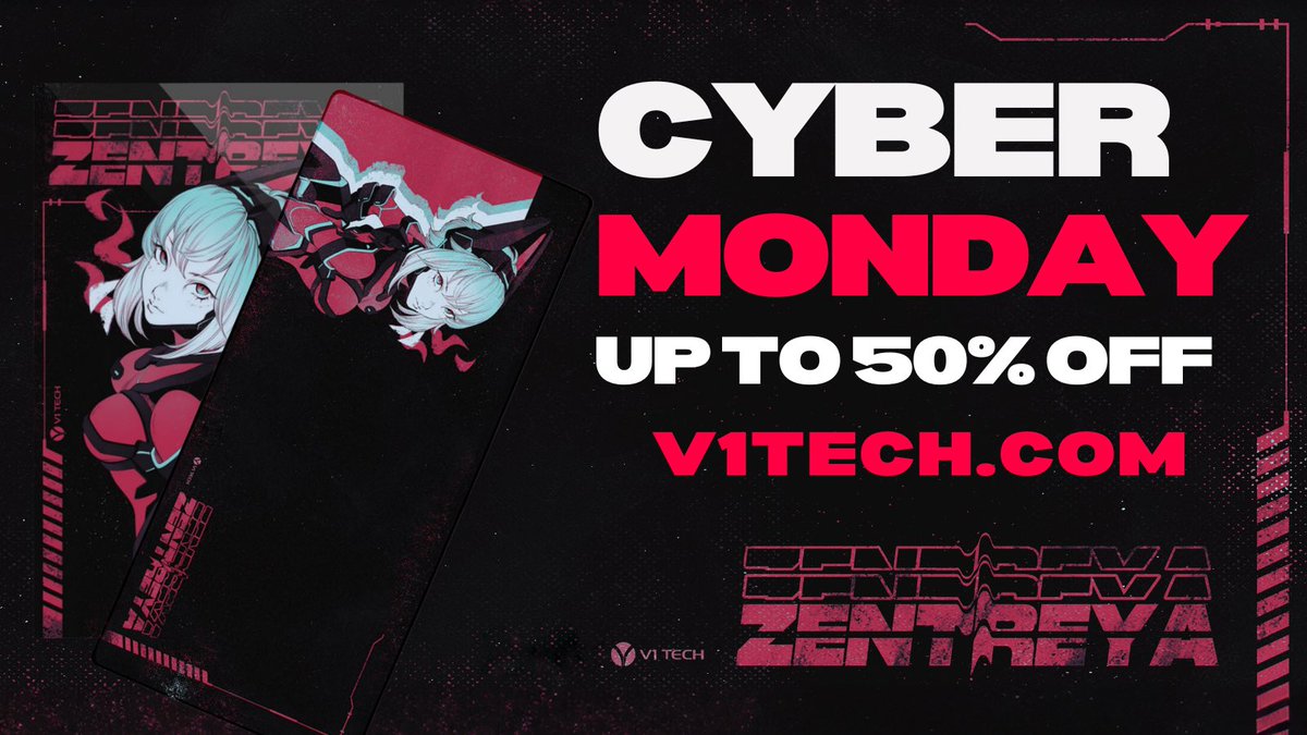 V1Tech's tweet image. Our Cyber Monday Drop and collaboration with @zentreya is here! Cop a premium Plexi Glass Poster and Xl mousepad designed by Artist Lucidity at v1tech.com/collections/ze… now!
