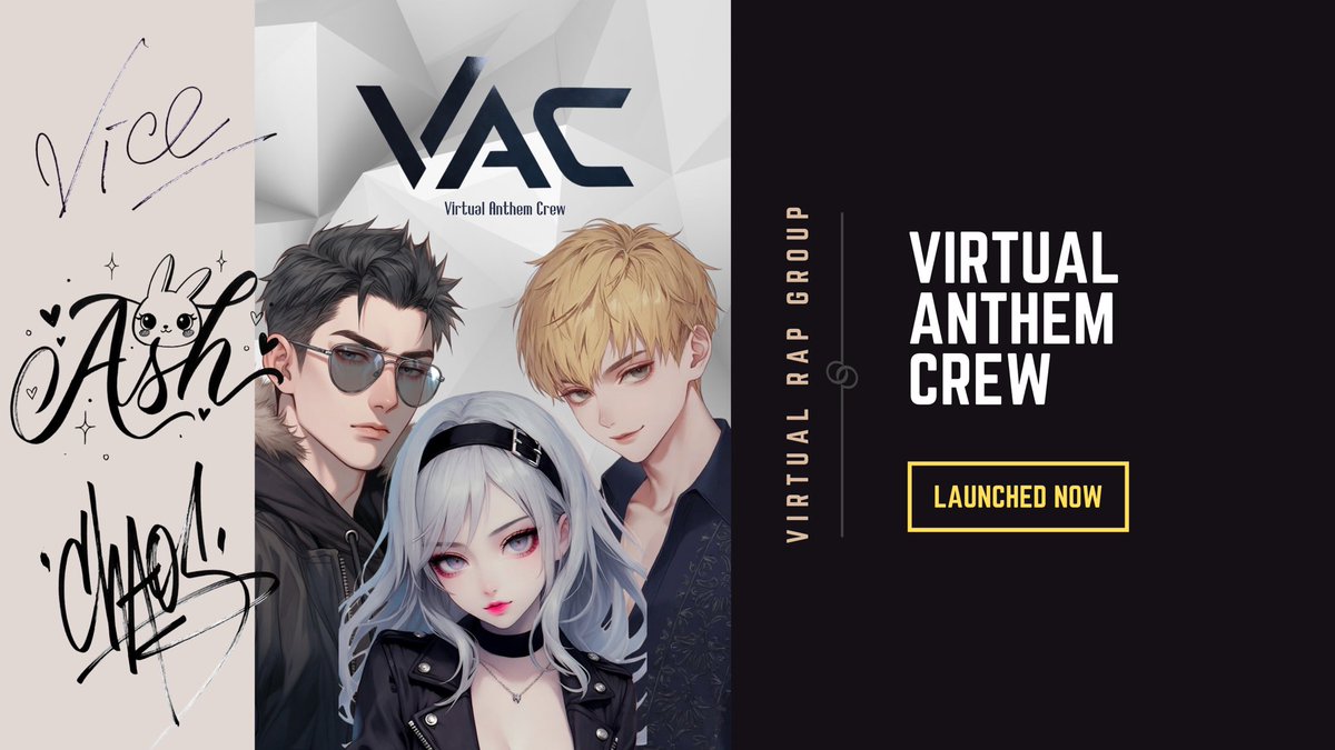 vac1201's tweet photo. はじめまして
バーチャルラップグループのVirtual Anthem Crewです
ゲームを題材とした楽曲を制作しています
以後お見知りおきを

一曲目は #cod モチーフのナンバー
全COD民に捧げるアンセム
『Head Line』
↓TikTokから視聴可能↓

https://t.co/wdp715DM24 https://t.co/TSwvIkMa4z