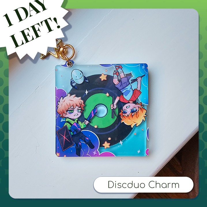 CDreamZine's tweet photo. 🟢 You've got ONE more day until The Vault: A c!Dream Zine leftover sales end! 📢

Below is our discduo charm for sale, featuring a disc that can be switched between Cat and Mellohi! A video showcase on how it works is in the replies. https://t.co/RuK1WUpNqM